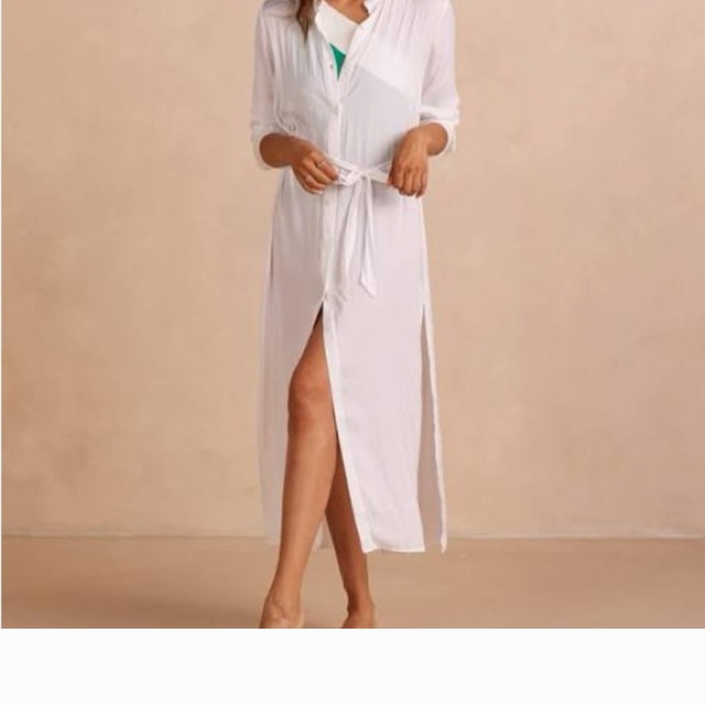 Summersalt White Swim Coverup